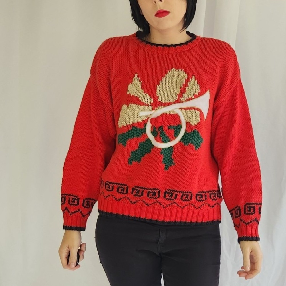 80s/90s Hand Made Christmas Sweater‎
